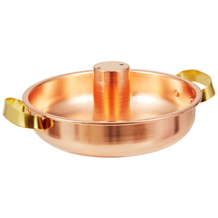 紫铜火锅燃气卡式炉锅专用加厚紫铜锅锅具紫铜火锅专用锅铜火锅