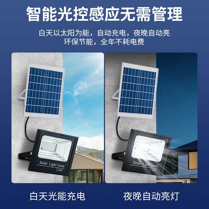 惠民款太阳能灯直销新农村路灯户外照明庭院灯太阳能投光灯