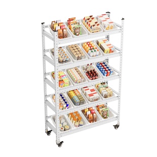 放零食置物架小推车落地多层客厅可移动收纳架子玩具整理收纳储物