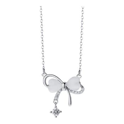 S925纯银蝴蝶项链高级感