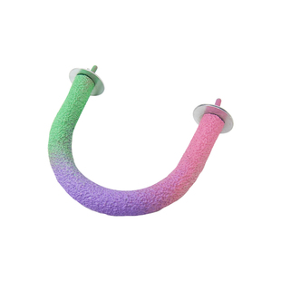 鹦鹉站杆鸟站架磨砂站杆磨爪U形树脂站棒虎皮玄凤磨嘴站台鸟配件