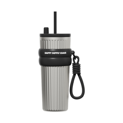 世大家大容量吸管保温杯男生车载陶瓷内胆咖啡水杯女生便携杯子