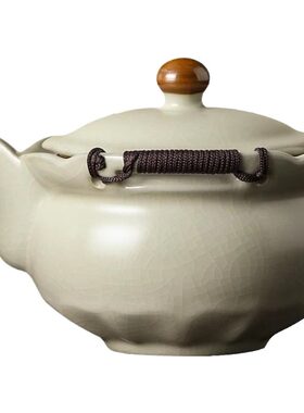 尚言坊汝窑茶壶手抓壶家用