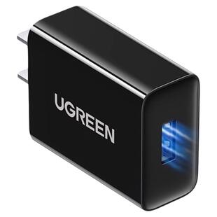 【国家3C认证】绿联5v3a充电器18W快充头USB适用小米红米oppo三星vivo手机耳机typec5v1a/5v2a通用9v2a充电头