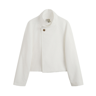 COLN秋日无风衣怎么型何况还是像这样显腿长的一粒扣短款风衣夹克