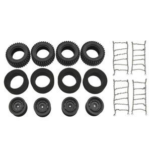 莽牛Mk86s巴博斯攀爬车金属防滑链轮胎海绵内胆胎皮轮毂MN128配件