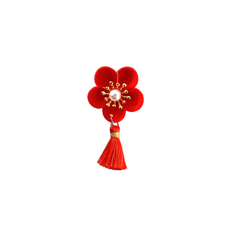 宝宝头绳红色头花新年头饰铃铛发圈儿童皮筋发夹拜年女童发饰发绳