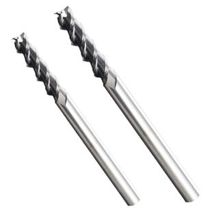 60度铝用铣刀2刃cnc铝合金专用钨钢合金二刃立铣刀数控高光刀具