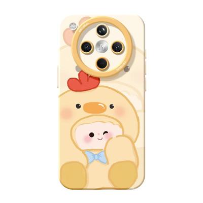 适用oppofindx9手机壳findx9pro新款x9女款x9pro外壳findx8硅胶x7全包x6防摔x5高级x8s黄色小鸭x8ultra保护套