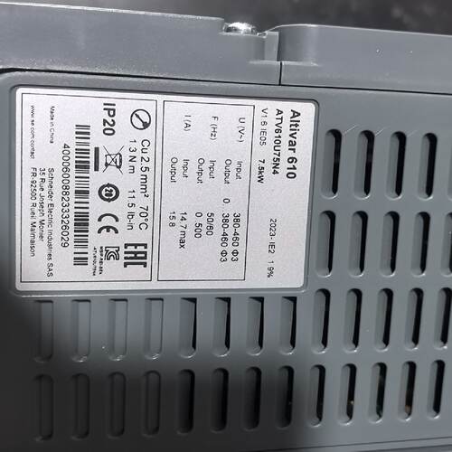 议价施耐德变频器 ATV610U75N4 三台，仅装机测试，实物