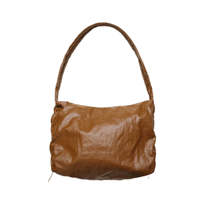 SecondMoon小众设计褶皱可调节托特百搭韩系单肩斜挎包