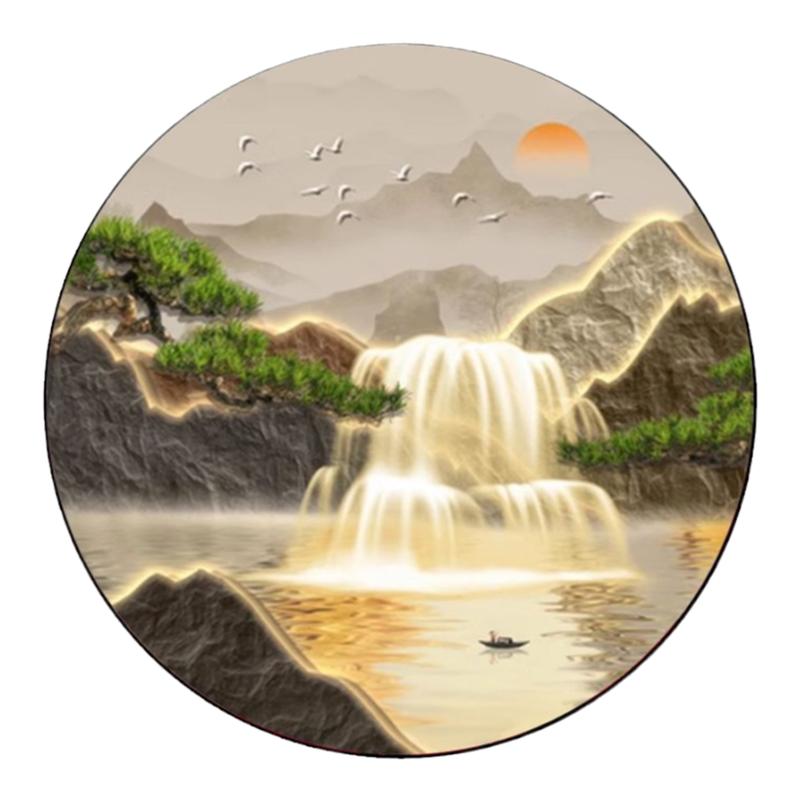 流水生财钻石画方钻满钻十字绣