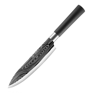 大马革士纹多用刀水果刀厨房锋利免磨菜刀可磨刀切西瓜摆摊商用刀