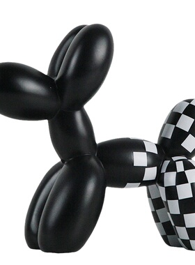 北欧儿童房可爱气球狗树脂摆件