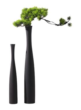 禅意绿植花瓶玄关高级感装饰
