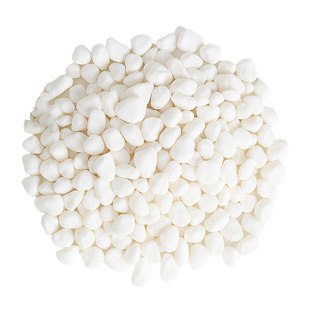 鹅卵石天然雨花石小白石子多肉铺面石盆栽花盆养花水培白色石头