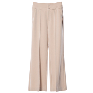 Distin Kidny/迪凯时尚通勤阔腿裤女新款春季知性百搭长裤