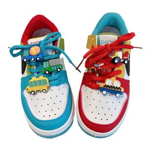 男童鞋春秋款2026新款高帮小汽车低帮板鞋儿童高邦运动鞋轻便春款