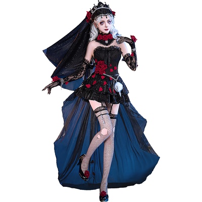 初兽猫 现货 第五人格心理学家长夜cos服cosplay女装魔女之夜病患