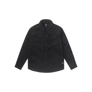 匡威秋冬男子黑色简约复古加绒保暖休闲运动外套衬衫10027091-A01