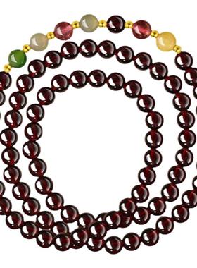 天然石榴石手链女款本命年转运珠