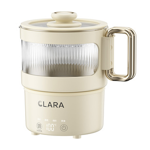 Clara可莱折叠烧水壶全玻璃养生健康便携式烧水壶旅行电热小型