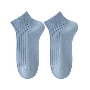 袜子男款短款秋季新款短袜抗菌防臭吸汗透气纯棉袜男士白色防脚气