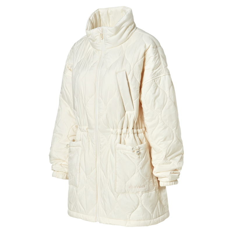 xexymix腰部抽绳大廓形绗缝棉服