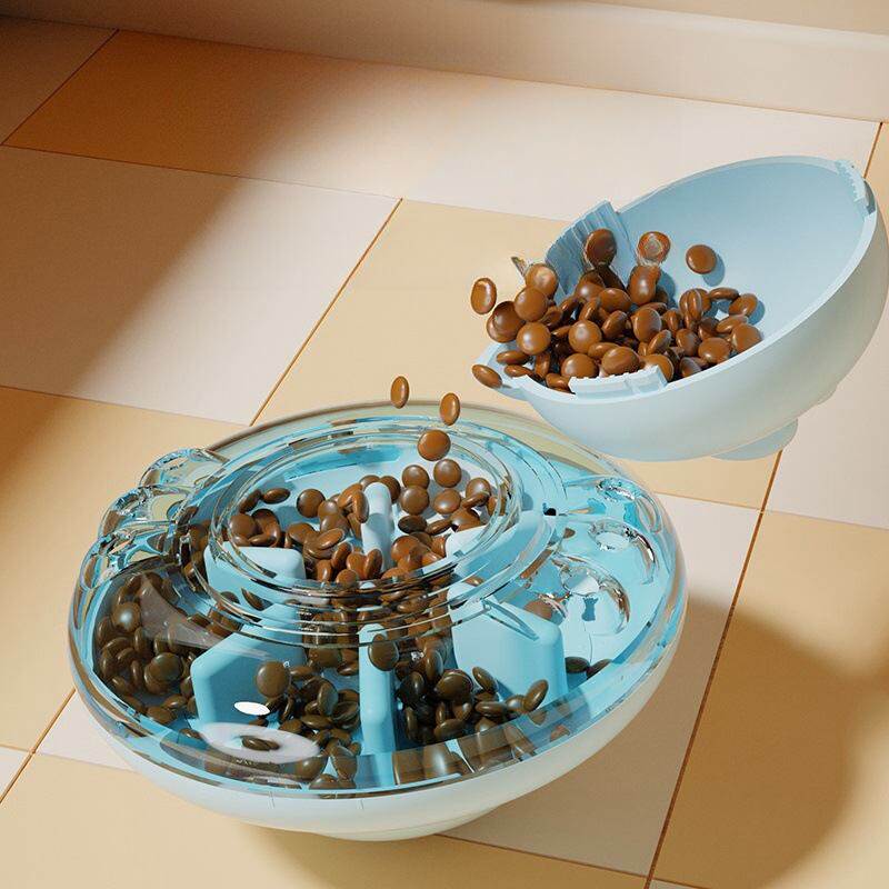 猫咪漏食器不倒翁多功能猫耐猫通用玩具猫咪碗食狗转盘益智咬慢