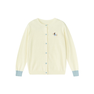 笛莎童装女童外套2026新款春装中大童儿童尺码针织开衫薄上衣春秋