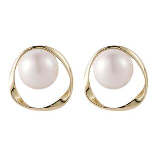 倪妮朱锁锁同款耳环夏天款珍珠耳钉2023年新款复古耳饰女