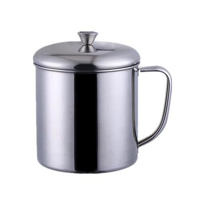 正项304不锈钢中式商用口杯