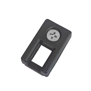 断桥铝对开门免打孔插销座铝合金双开门塑料块塑钢平开门锁扣配件