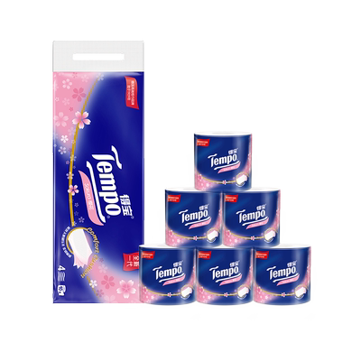 得宝樱花味卫生纸有芯卷纸