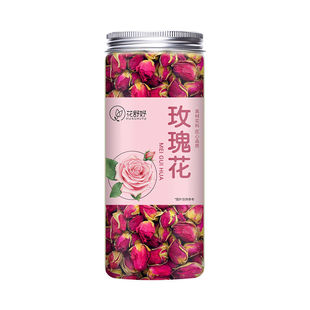 无硫熏红玫瑰花茶养颜美容茶平阴玫瑰花泡水罐装花瓣新鲜散装菊花