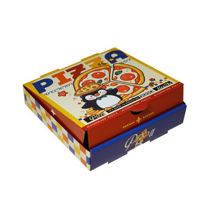 小企鹅铝膜披萨盒打包外卖商用7891012英寸pizza设计定制批发新品
