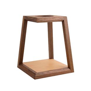 watchget实木手冲咖啡支架滤杯滴滤底座黑胡桃榉木9barista收纳架