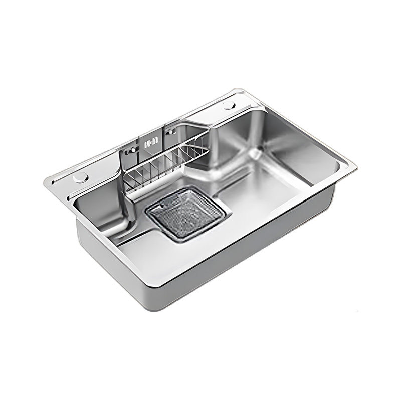 恒洁进宝盆水槽大单槽厨房304不锈钢 洗碗池纳米日式洗菜盆台下盆