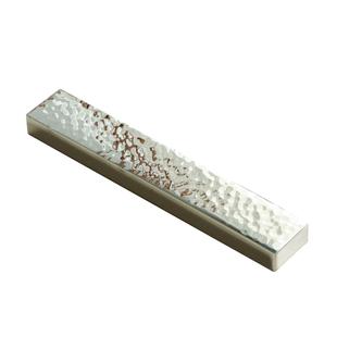 新款锤纹不锈钢实心工镇尺创意毛笔书法压纸压书镇风尺文房摆件