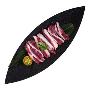 东极雪有机黑猪月牙骨500g无抗散养冷链发货 土猪黑猪肉满200包邮