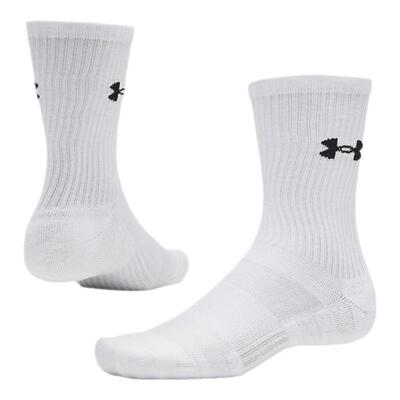 安德玛官方UA Performance情侣轻质训练运动中筒袜-3双装6009685
