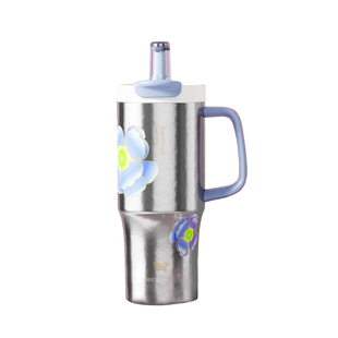 希乐纯钛保温杯女生高颜值大容量冰霸杯子巨无霸吸管水杯钛杯礼物