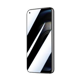 适用真我q3防窥膜全屏覆盖realmeq3钢化膜防指纹q3s手机膜高清q3i防偷窥膜q3t无白边q3pro/狂欢版oppo保护por