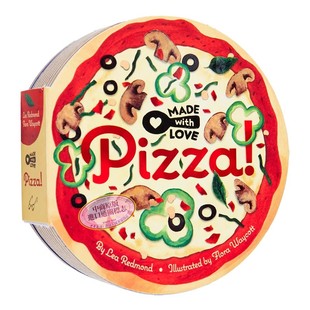 Made with Love: Pizza! 异形书：好吃的比萨饼 英文原版 儿童绘本 活动与玩具书 0-3岁 又日新