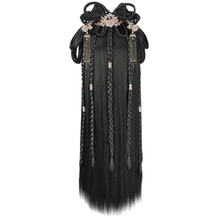 汉服假发包一体式懒人发型发箍头饰古风明制造型古装发饰百搭套装