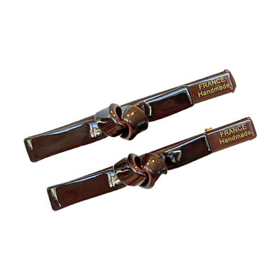 法式百搭一字打结发夹