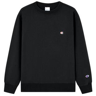 Champion冠军情侣卫衣男2025冬季新款加绒刺绣圆领休闲红色上衣秋