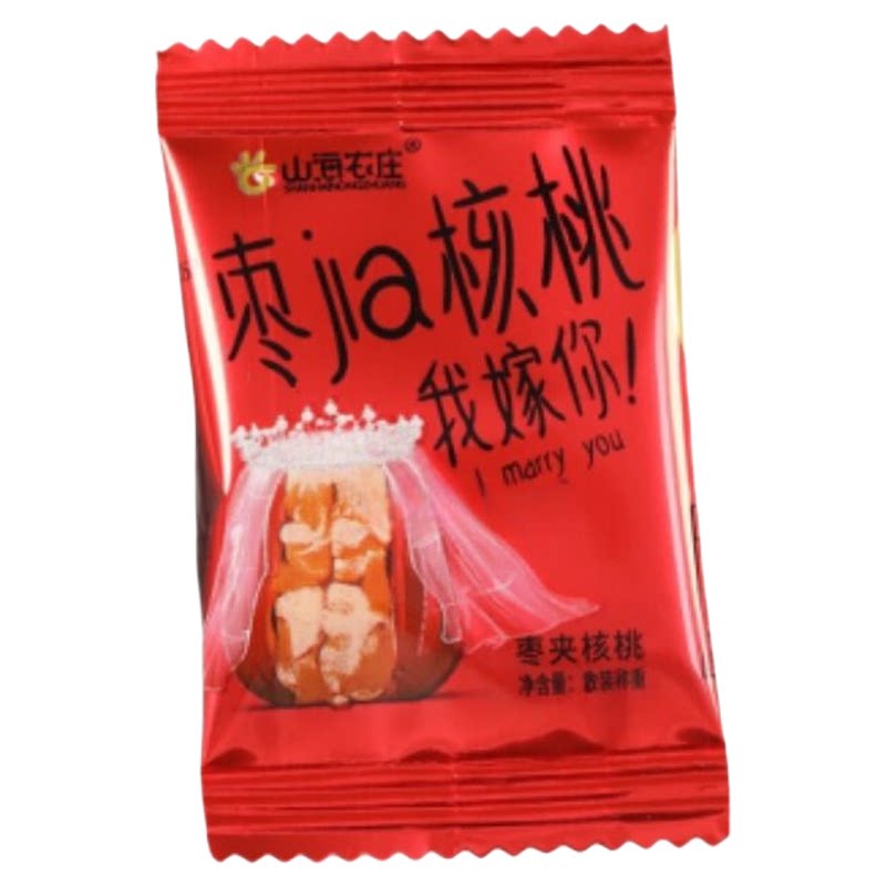 夹核桃仁枣山海农庄零食开袋即食