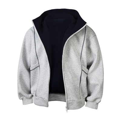 EUEH重磅空气层开衫拉链卫衣男女