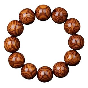 稀缺满对眼老油梨2.0鬼脸X纹海南黄花梨手串男海黄手链一根料孤品